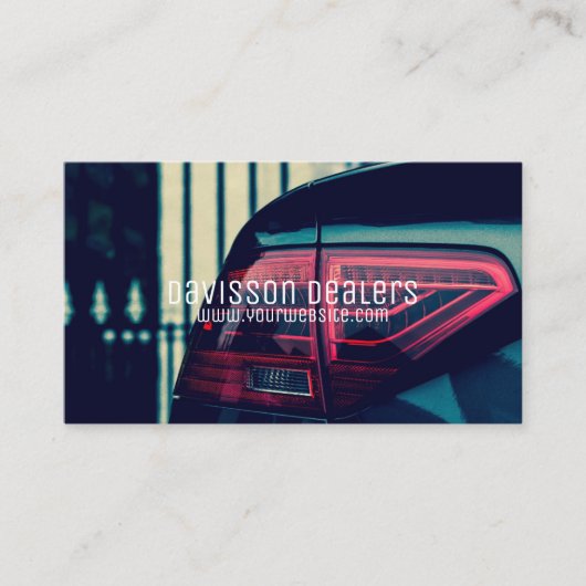 Modernes Auto für den Automobilbau Visitenkarte (Vorderseite)