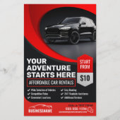 Modernes Auto für preisgünstige Autos Flyer (Vorne)