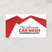 Modernes Auto für Rote Autos im Detail Autopflege Visitenkarte (Rückseite)