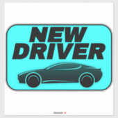 Modernes Auto für Teenager-Aufkleber (Student New  Aufkleber (Blatt)