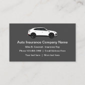Modernes Auto Insurance Rep. Visitenkarte (Vorderseite)