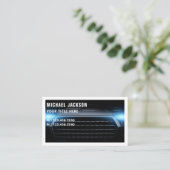 modernes Auto mit Detailinformationen / Reparatur- Visitenkarte (Stehend Vorderseite)