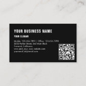 modernes Auto mit Detailinformationen / Reparatur- Visitenkarte (Rückseite)