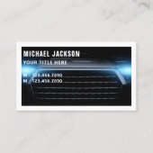 modernes Auto mit Detailinformationen / Reparatur- Visitenkarte (Vorderseite)