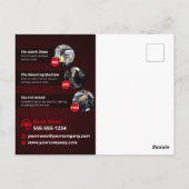 Modernes Auto zum Abwasch von Autos, das den Autov Postkarte (Rückseite)