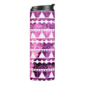 Modernes Aztec Amethyst Geode mit Initial Thermosbecher (Nach links gedreht)