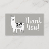 Modernes Aztec Gray & White Llama Diaper Raffle Begleitkarte (Rückseite)