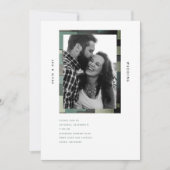 Modernes B/W-Foto - Einfache Einladung (Vorderseite)