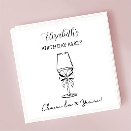 Modernes B&W freut sich auf 30 Jahre Geburtstag Na Serviette