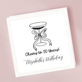 Modernes B&W freut sich auf 30 Jahre Geburtstag Na Serviette