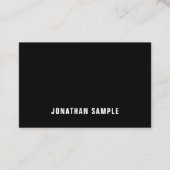 Modernes B&W Schlicht Elegante Beruflich Minimalis Visitenkarte (Vorderseite)