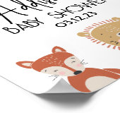 Modernes Baby Animal Baby Shooter-Poster Poster (Ecke)