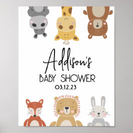 Modernes Baby Animal Baby Shooter-Poster Poster
