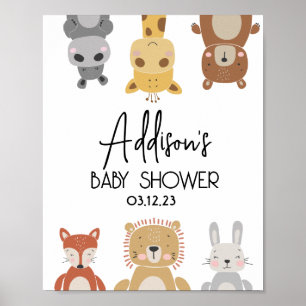 Modernes Baby Animal Baby Shooter-Poster Poster