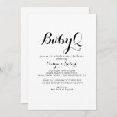 Modernes Baby-Baby-Baby-Duschgrill Einladung (Vorne/Hinten)