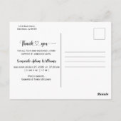 Modernes Baby Birth Ankündigung Foto Postkarte (Rückseite)