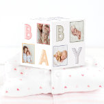 Modernes Baby Block Letters Foto Grid Collage Girl Würfel<br><div class="desc">Einfache und moderne Baby-Blockbriefe und Foto Collage Geburt Sake Foto Würfel. Das Design verfügt über ein 5-Foto-Layout, um die Fotos Ihres neuen Babys anzuzeigen. "BABY" wird in modernen mehrfarbigen Blockbuchstaben im Rasterlayout angezeigt. Passen Sie Ihre individuellen Wünsche mit dem Namen, dem Geburtsdatum und den Geburtsdaten des Babys an. Hinweis: Die...</div>