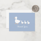 Modernes Baby Duckling Danke an die Flachkarten Mitteilungskarte (Vorderseite/Rückseite Beispiel)