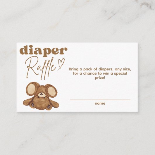 Modernes Baby-Duschkabine-Windeln Begleitkarte (Vorderseite)