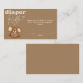 Modernes Baby-Duschkabine-Windeln Begleitkarte (Vorne/Hinten)