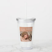 Modernes Baby-Foto | Du machst mein Leben ein komp Acryltrinkbecher (Vorderseite)