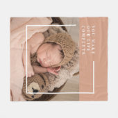 Modernes Baby-Foto | Du machst mein Leben ein komp Fleecedecke (Vorderseite (Horizontal))