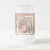 Modernes Baby-Foto | Du machst mein Leben ein komp Mattglas Bierglas (Mittel)