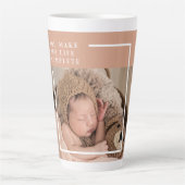 Modernes Baby-Foto | Du machst mein Leben ein komp Milchtasse (Vorderseite)