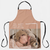 Modernes Baby-Foto | Du machst mein Leben ein komp Schürze (Vorderseite)