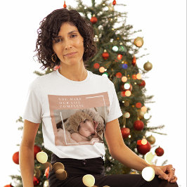 Modernes Baby-Foto | Du machst mein Leben ein komp T-Shirt