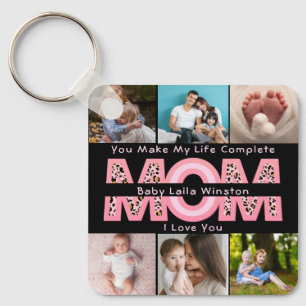 Modernes Baby-Foto Du machst mein Leben komplett Schlüsselanhänger