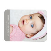 Modernes Baby-Foto Magnet (Horizontal)