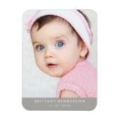 Modernes Baby-Foto Magnet (Vertikal)