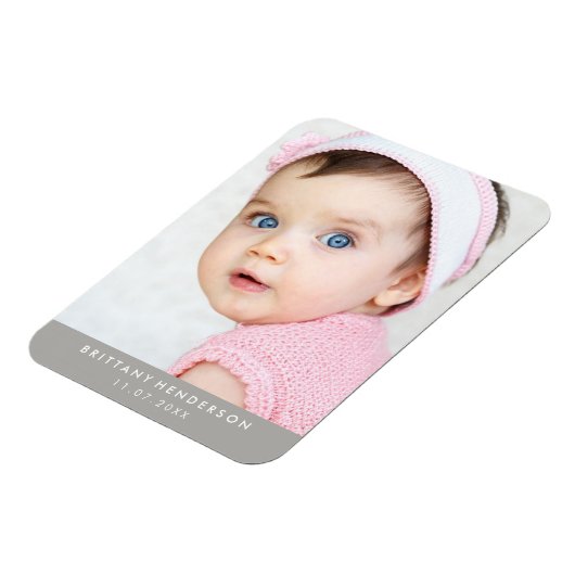 Modernes Baby-Foto Magnet (Linke Seite)