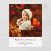 Modernes Baby-Foto Weihnachten (Vorderseite)