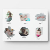 Modernes Baby Fotos Collage Fotoplatte (Vorderseite)