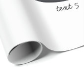 Modernes Baby Fotos Collage Geschenkpapier (Rolleneckpunkt)