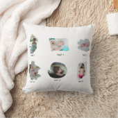 Modernes Baby Fotos Collage Kissen (Decke)