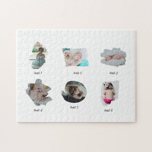 Modernes Baby Fotos Collage Puzzle (Horizontal)