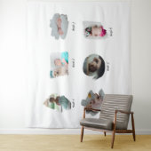 Modernes Baby Fotos Collage Wandteppich (Beispiel)