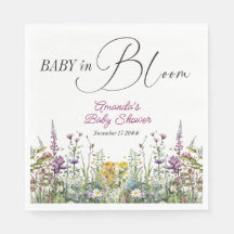 Modernes Baby in Bloom Wildblume Blumenkinderdusch
