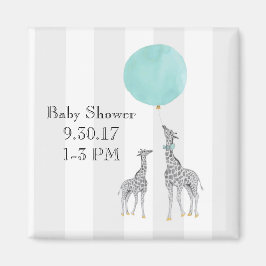 Modernes Baby Shower Magnet (Junge)