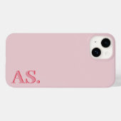 Modernes Babypink - Erstausstattung minimalistisch Case-Mate iPhone Hülle (Rückseite (Horizontal))