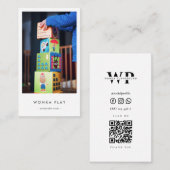 Modernes Babysitter-Monogramm-Kinderzimmer Visitenkarte (Vorne/Hinten)