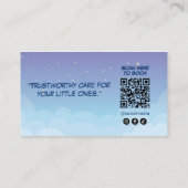 Modernes Babysitting | Lion Babysitter Visitenkarte (Rückseite)