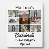 Modernes Bachelorette personalisiert 9 Fotomateria Fotoplatte (Vorderseite)