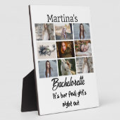 Modernes Bachelorette personalisiert 9 Fotomateria Fotoplatte (Seite)