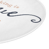 Modernes Backen ist Liebe, die essbar Personalisie Schneidebrett (Ecke)