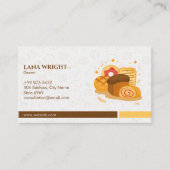 Modernes Bäckereigeschäft | Brawn Elegant Visitenkarte (Vorderseite)