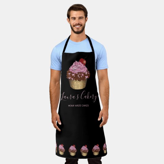 Modernes Bäckereigeschäft Cupcake Koch Catering Sü Schürze (Getragen)